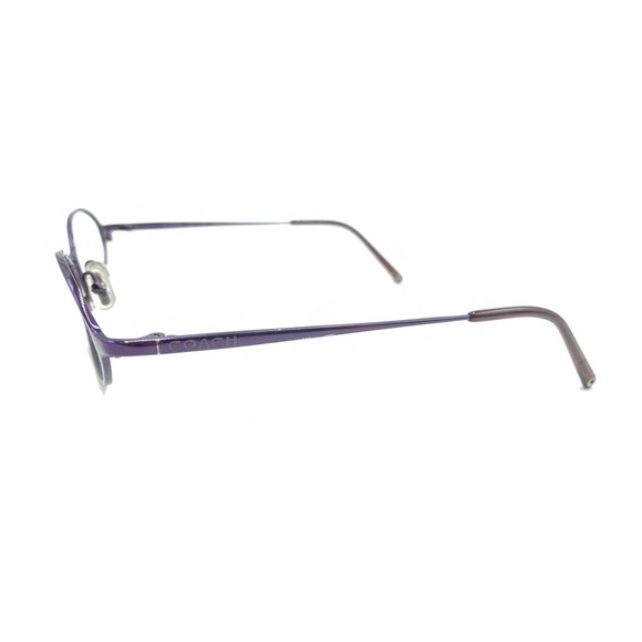Coach Aimee 402 Titanium Purple Oval Eyeglasses Frames 51-17 135 Designer Women - Picture 7 of 12